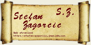 Stefan Zagorčić vizit kartica